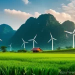 분산형 에너지 시스템과 신재생 에너지의 융합 - Here are three detailed image prompts in English, designed to be safe for a 15-year-old audience and...