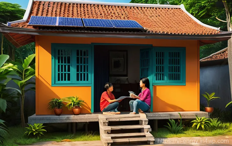 분산형 에너지 시스템과 신재생 에너지의 융합 - Here are three detailed image prompts in English, designed to be safe for a 15-year-old audience and...